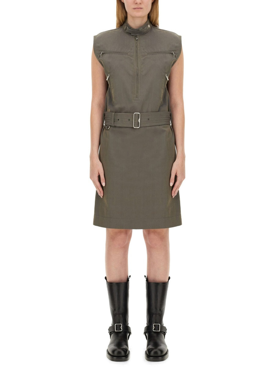 BURBERRY Linen Blend Dress - Size 8 UK