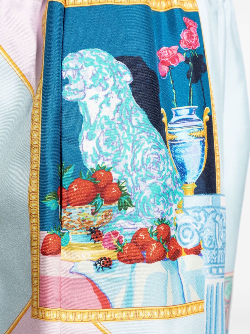 VERSACE Silk Shorts for Men - Size 48