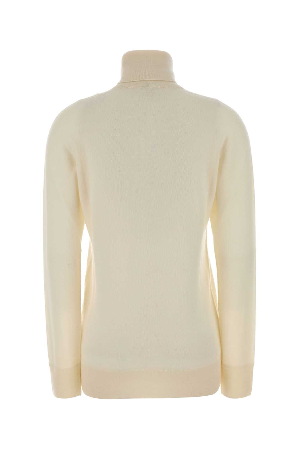 THE ROW Ivory Cashmere Lizzy Sweater