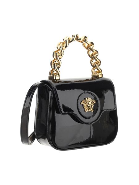 VERSACE Mini Tracolla Vernice Crossbody Bag