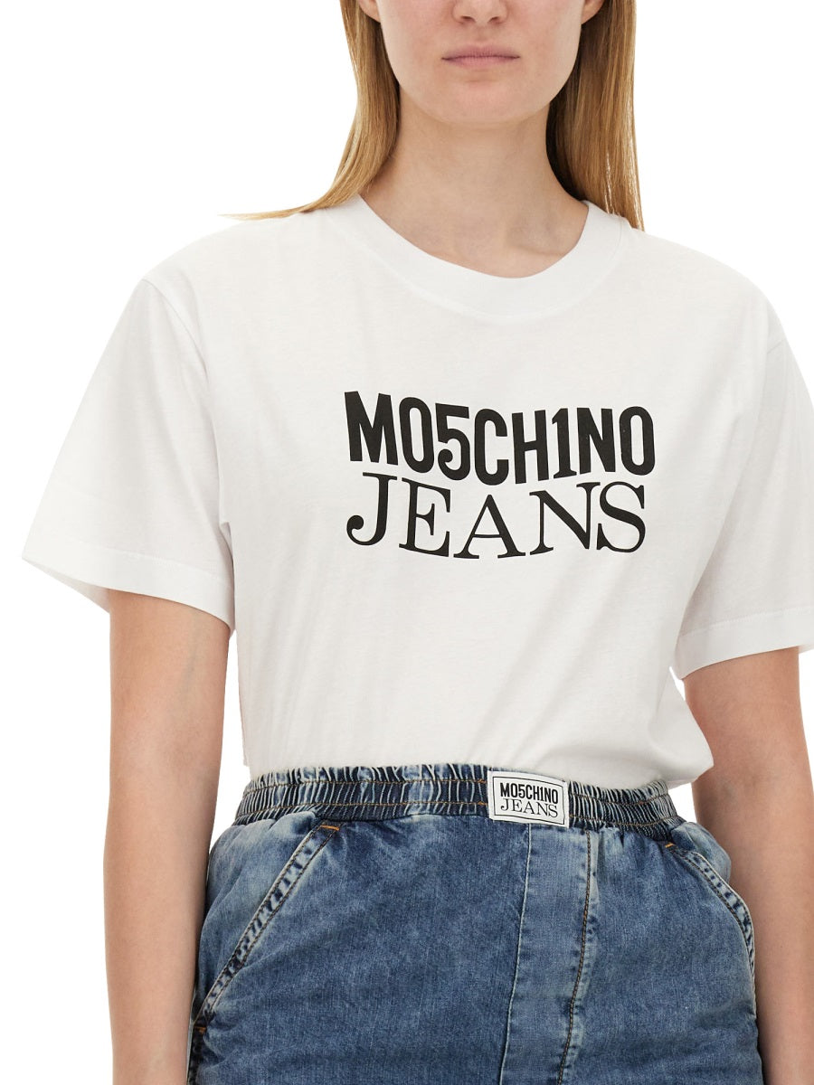 MOSCHINO JEANS Women's Logo T-Shirt - Size S