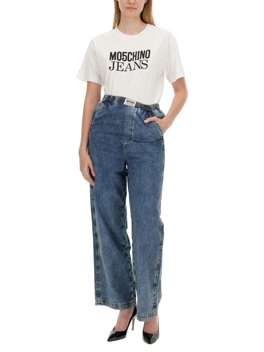 MOSCHINO JEANS Women's Logo T-Shirt - Size S