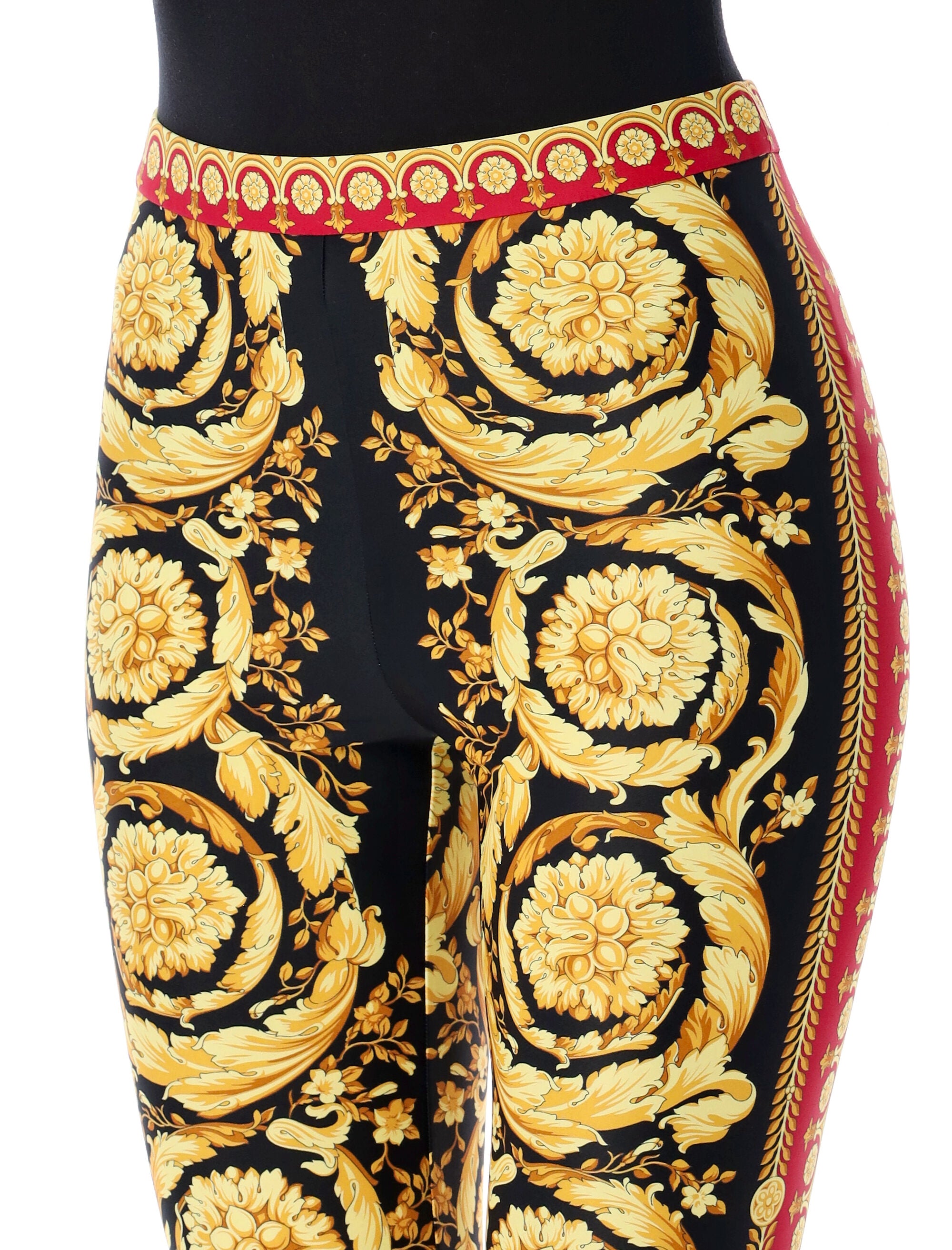 VERSACE Baroque Print High-Waisted Leggings