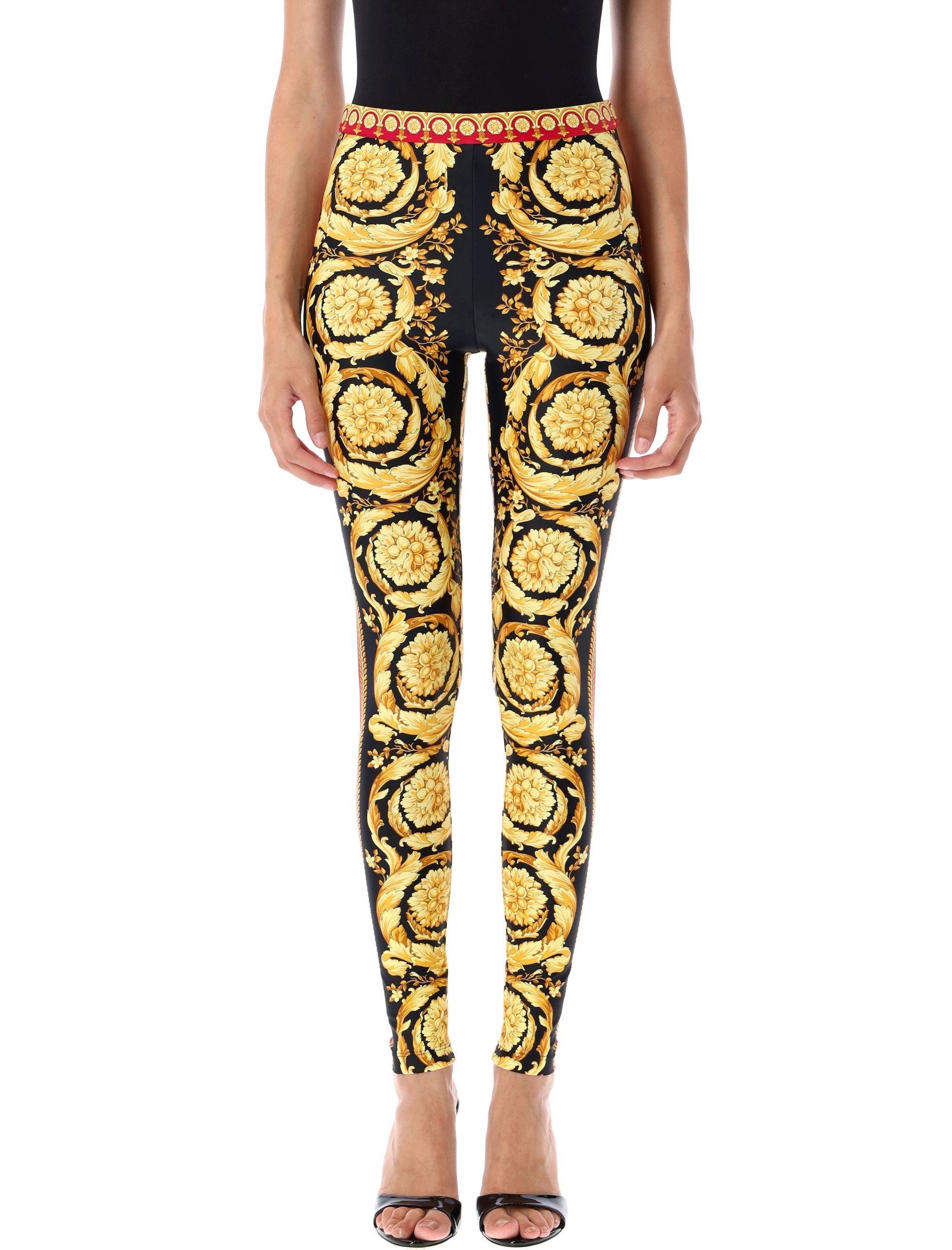 VERSACE Baroque Print Leggings - Size 40