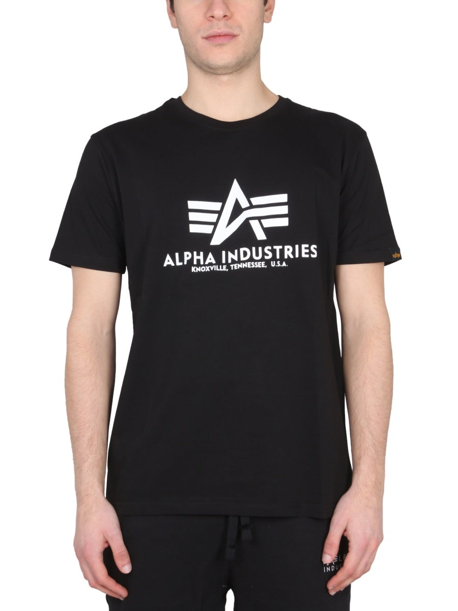 ALPHA INDUSTRIES Men's Logo Print T-Shirt