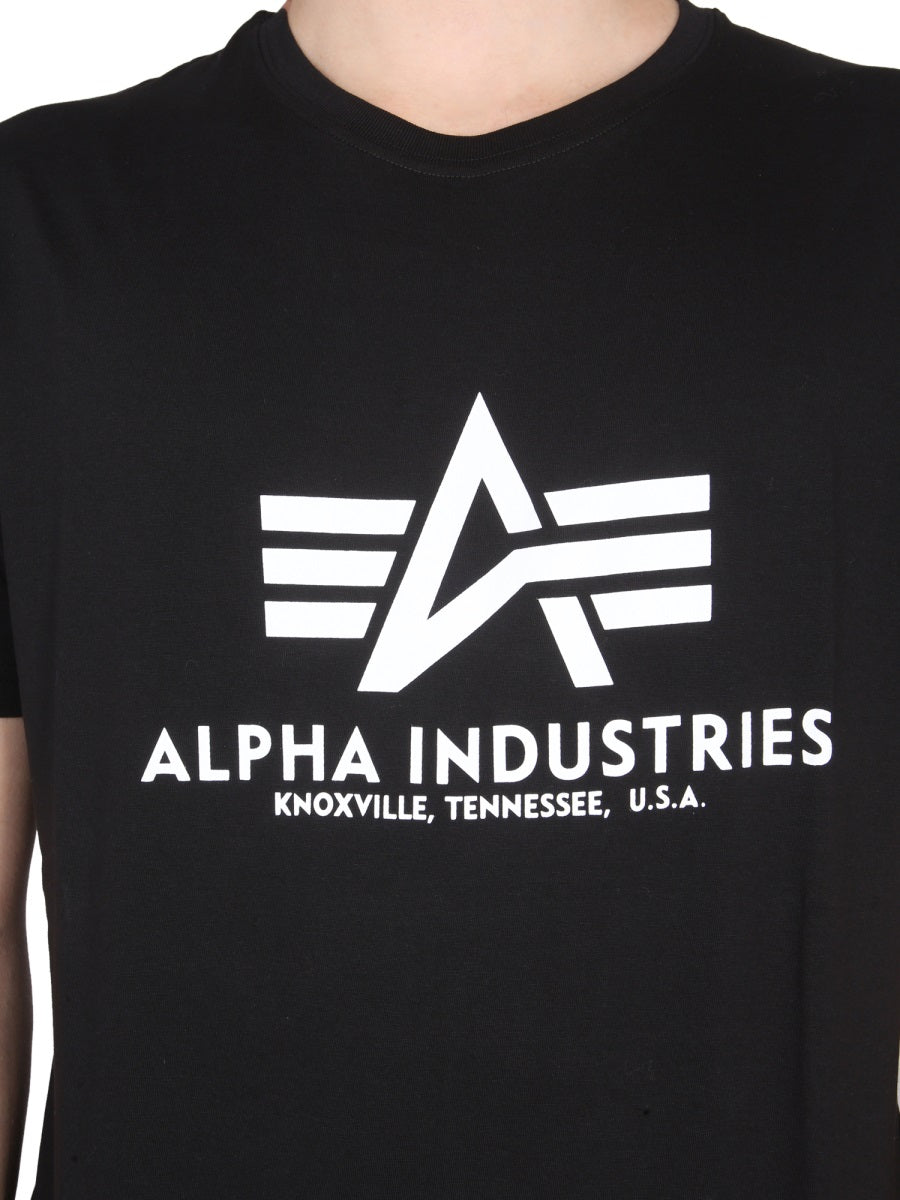 ALPHA INDUSTRIES Men's Logo Print T-Shirt