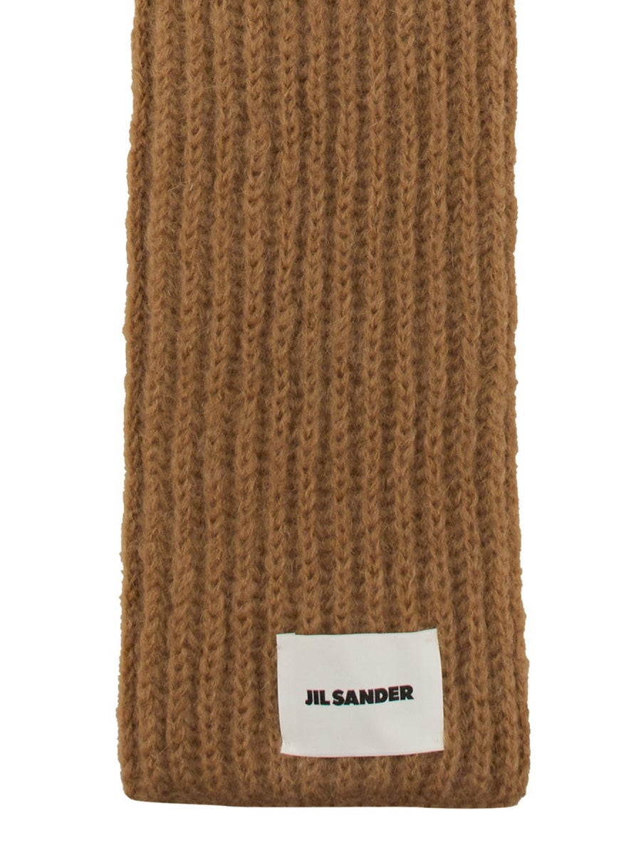 JIL SANDER Logo Knit Scarf - Fall/Winter 2024