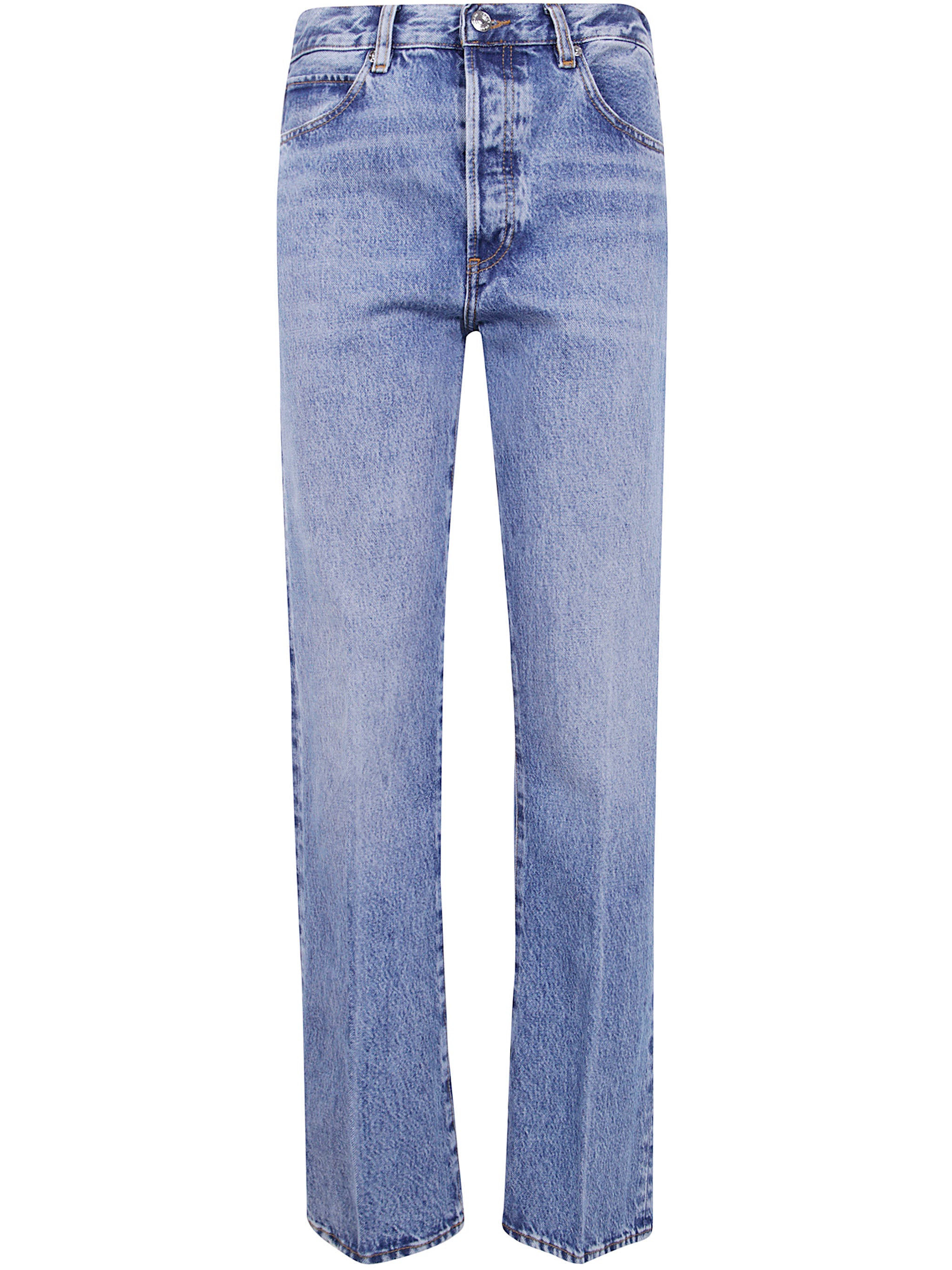 FRAME High Rise Straight Leg Jeans