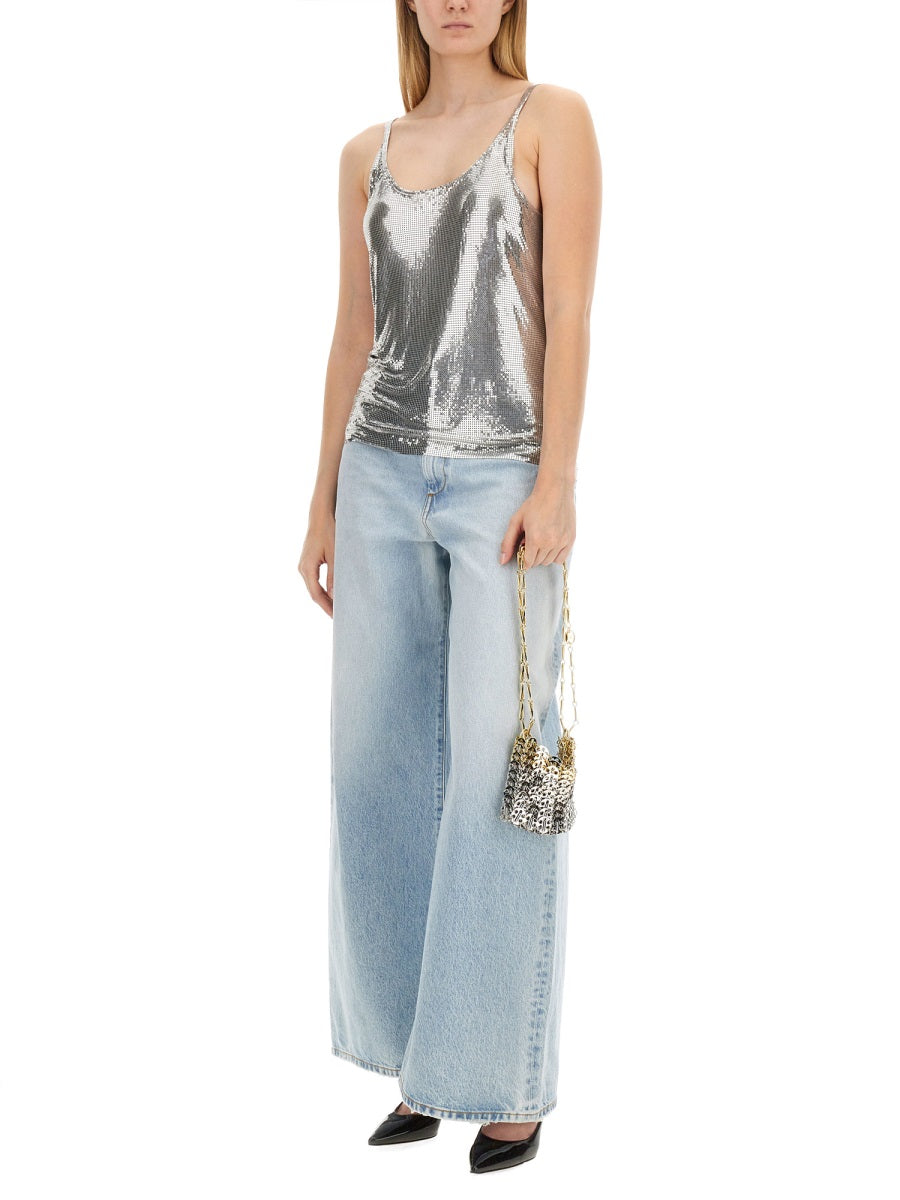 RABANNE Wire Mesh Top - Size 36 FR