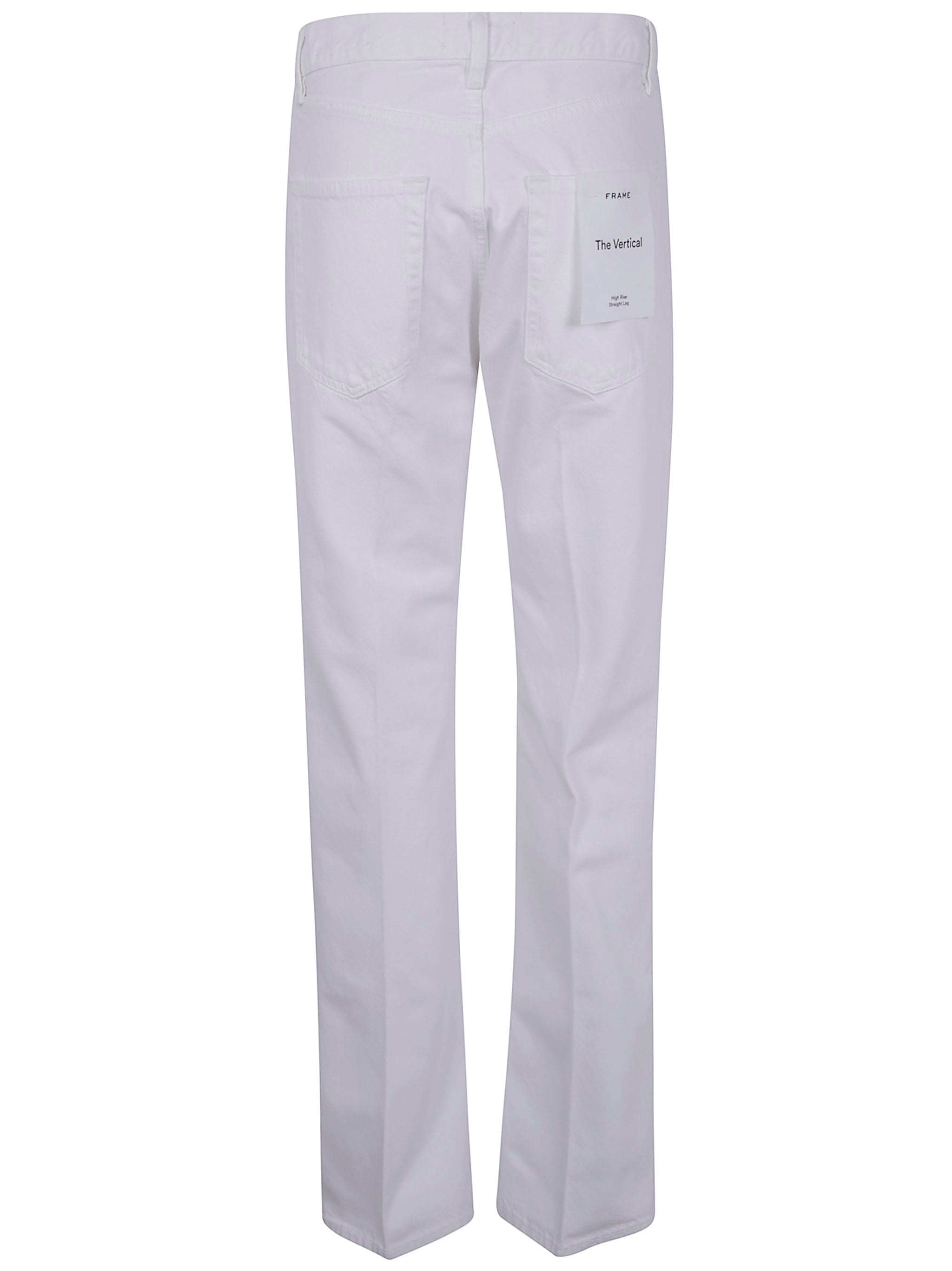 FRAME High Rise Straight Leg Jeans