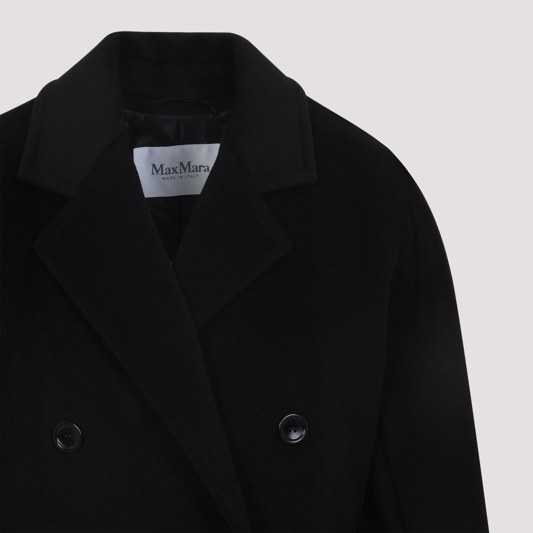 MAX MARA Double Breasted Wool Blend Peacoat for Men
