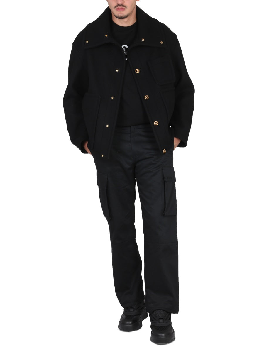 VERSACE Men's Wool Blouse Jacket