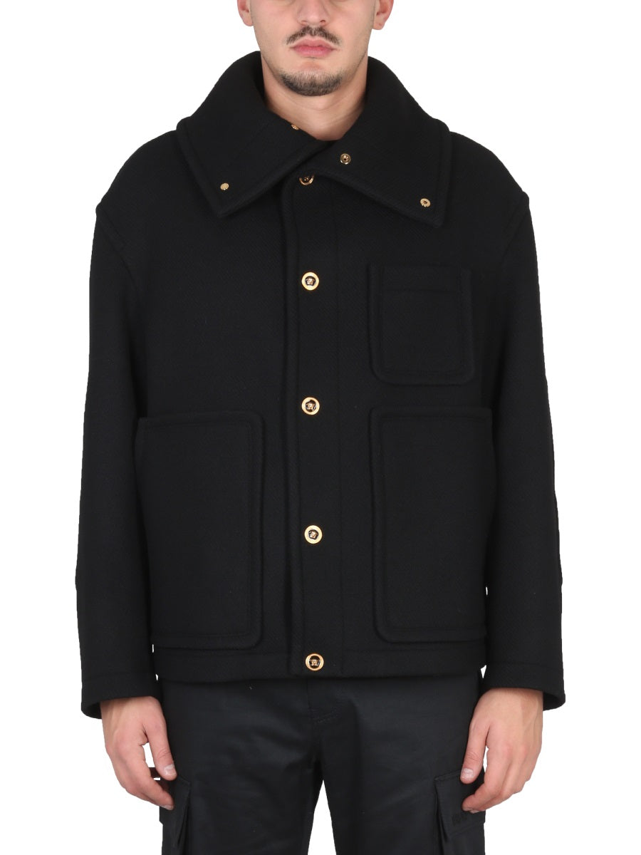 VERSACE Men's Wool Blouse Jacket