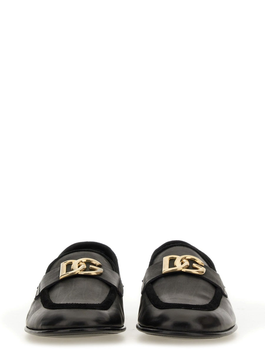 DOLCE & GABBANA Timeless Logo Loafers for Men - FW24 Collection