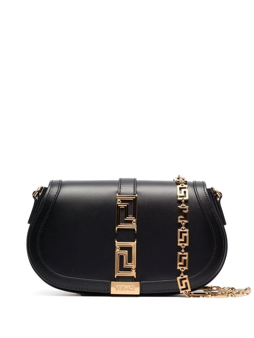 VERSACE Goddess Leather Crossbody Handbag - 24cm x 15cm