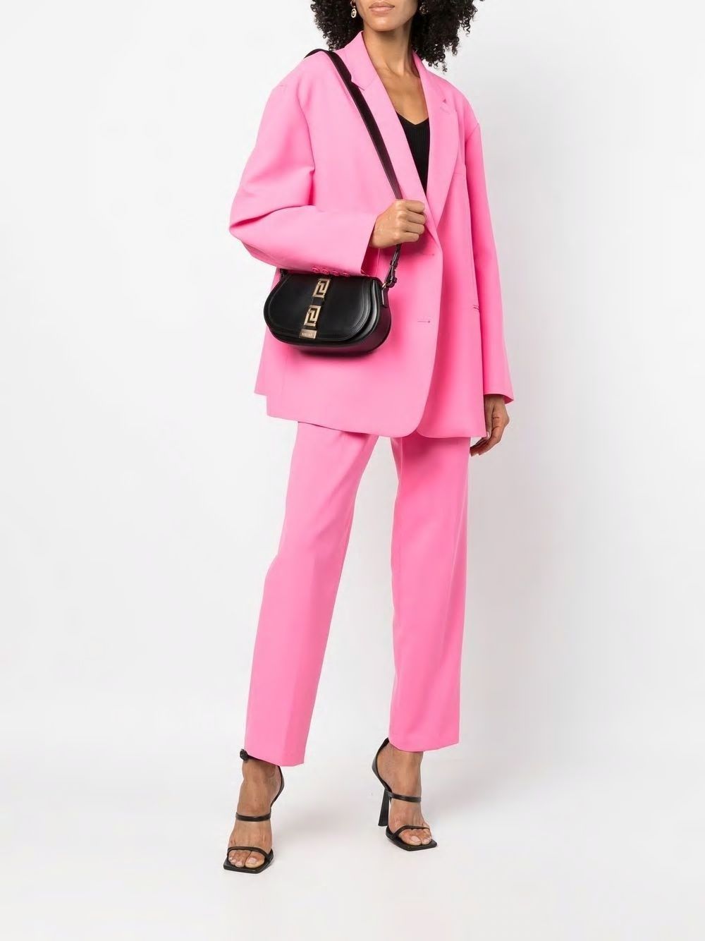 VERSACE Goddess Leather Crossbody Handbag - 24cm x 15cm