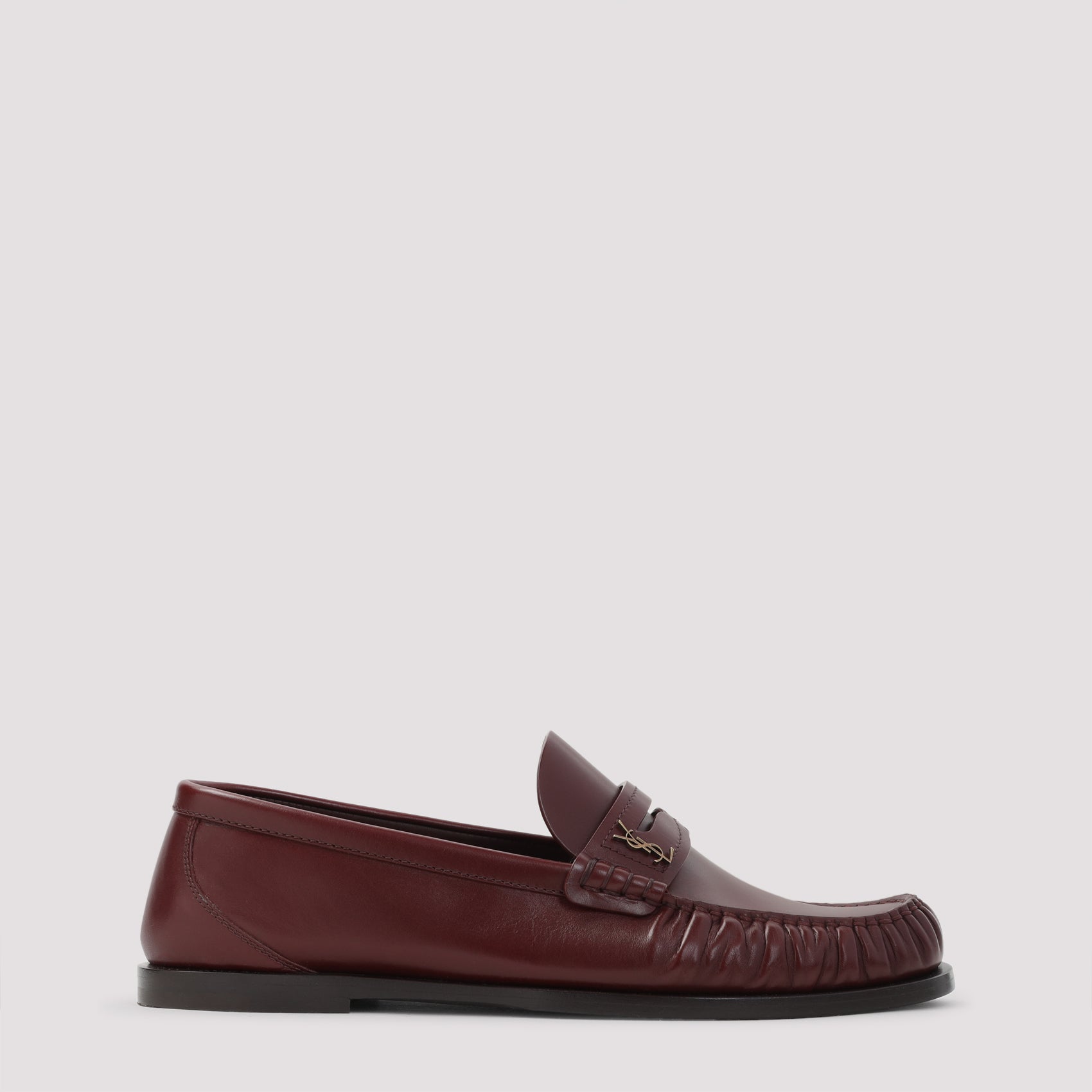 SAINT LAURENT Leather Loafers for Men - Fall/Winter 2025