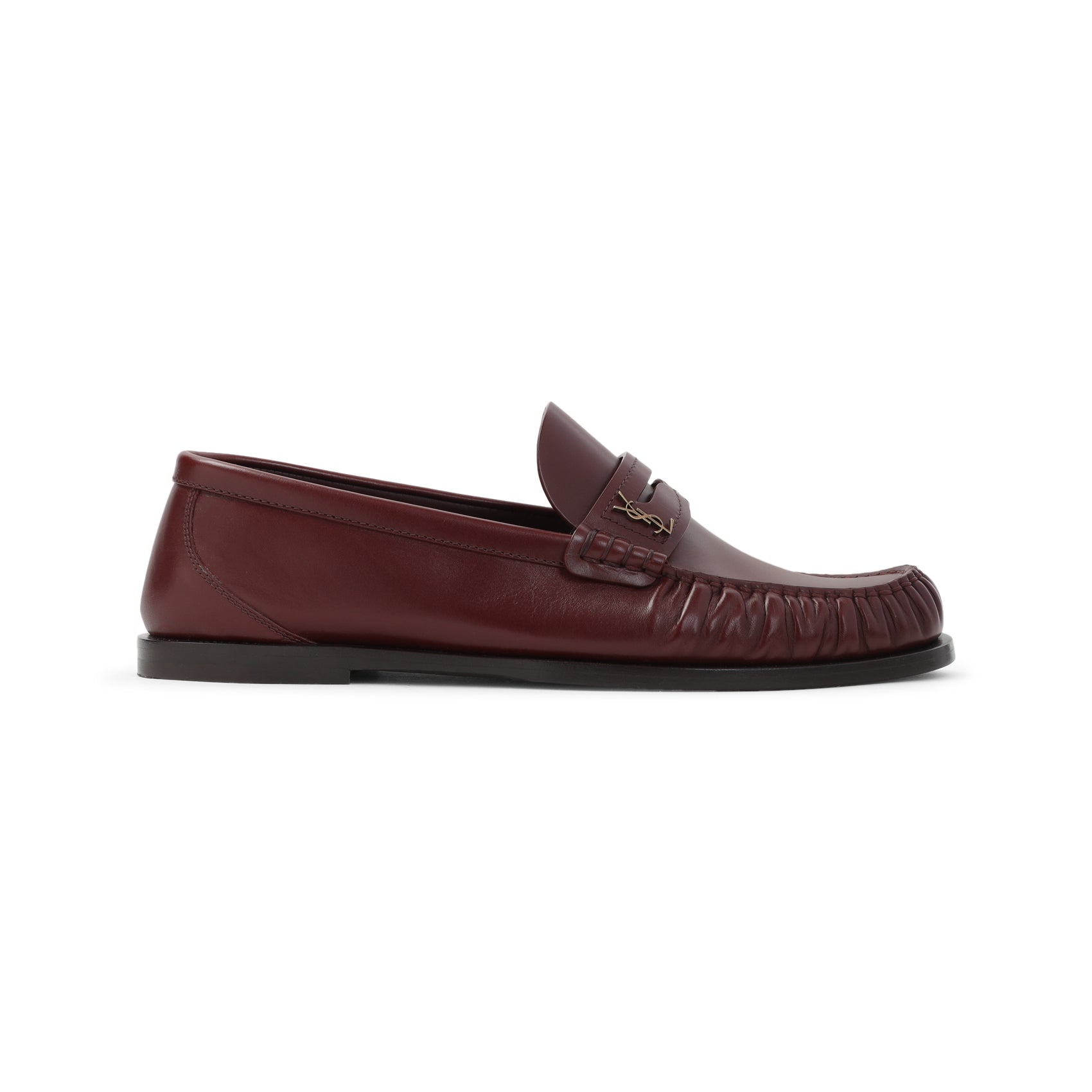 SAINT LAURENT Leather Loafers for Men - Fall/Winter 2025