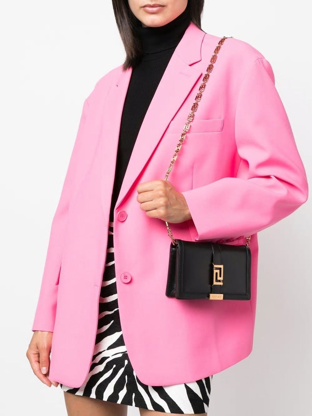 VERSACE Mini Leather Crossbody Handbag