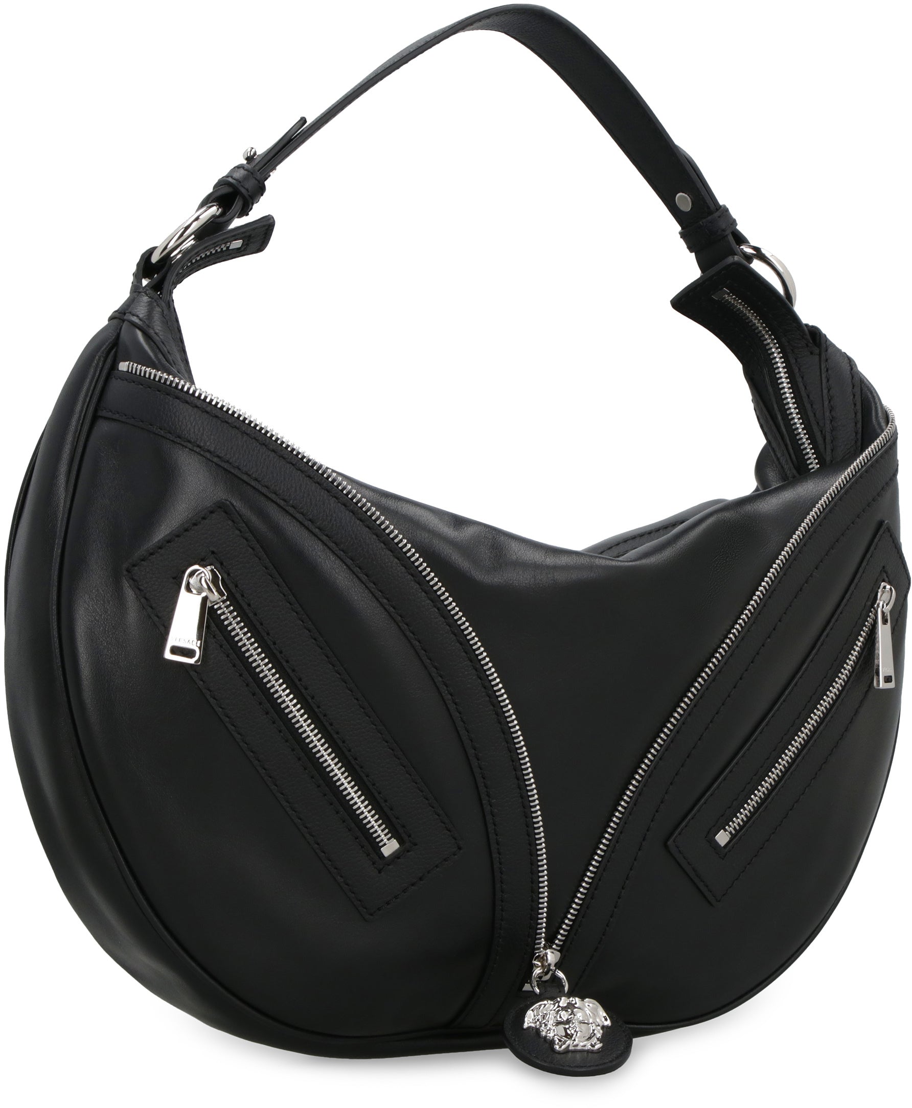 VERSACE Medium Hobo Handbag - 100% Leather