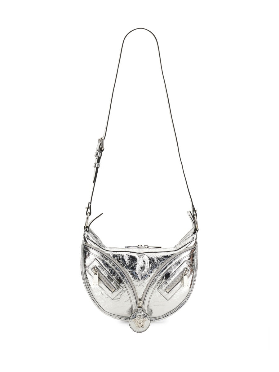VERSACE Mini Reversible Hobo Handbag
