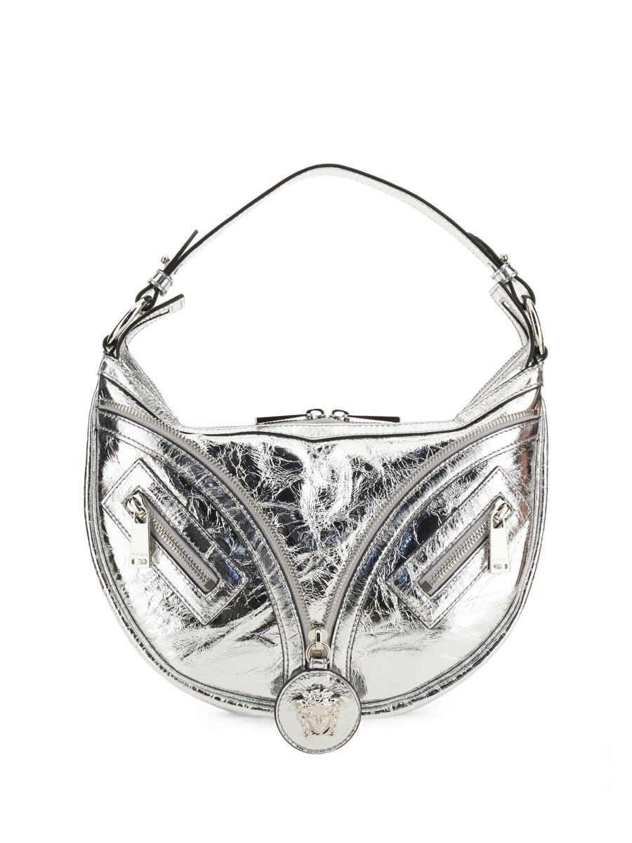 VERSACE Mini Reversible Hobo Handbag