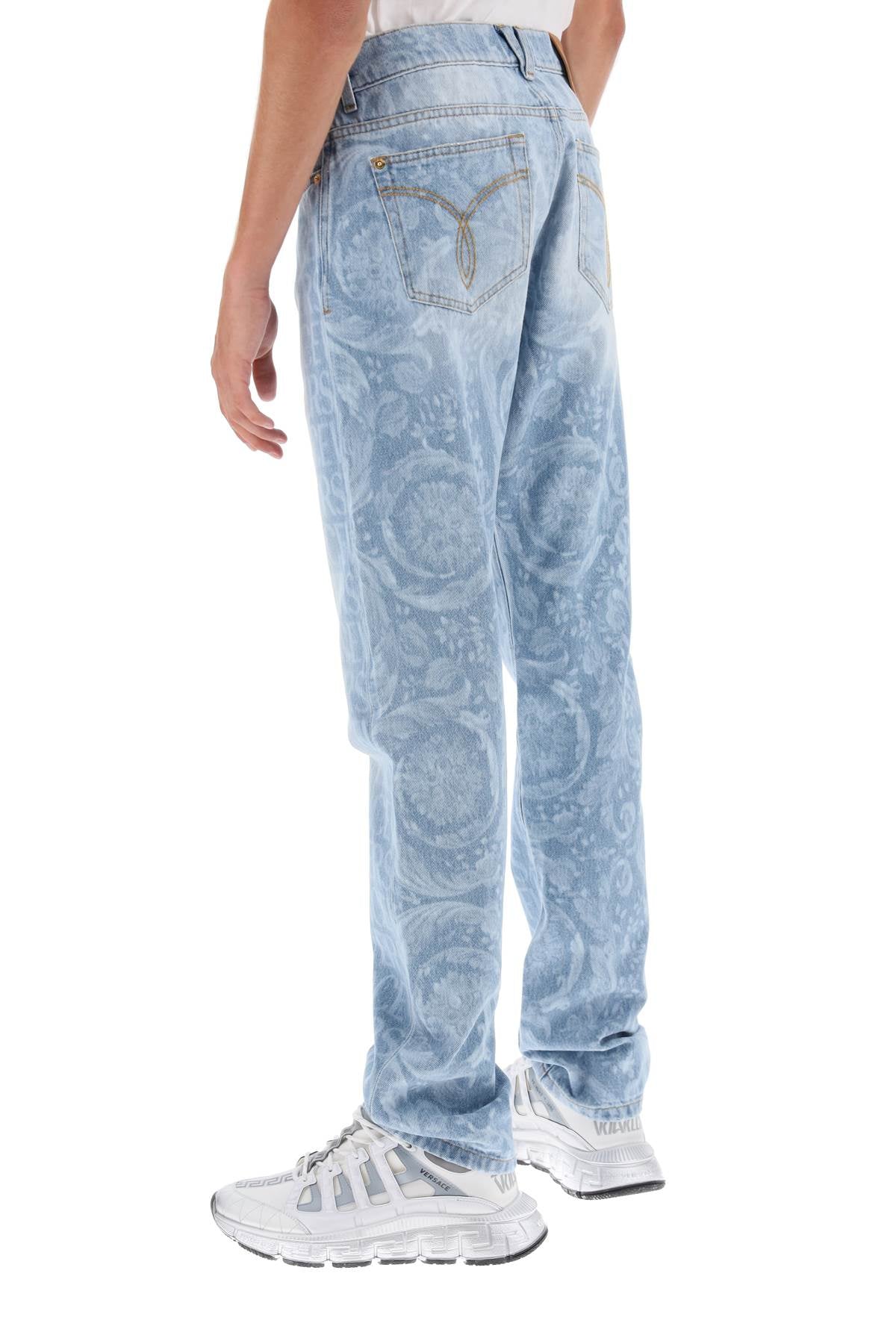 VERSACE 5-Pocket Straight-Leg Jeans