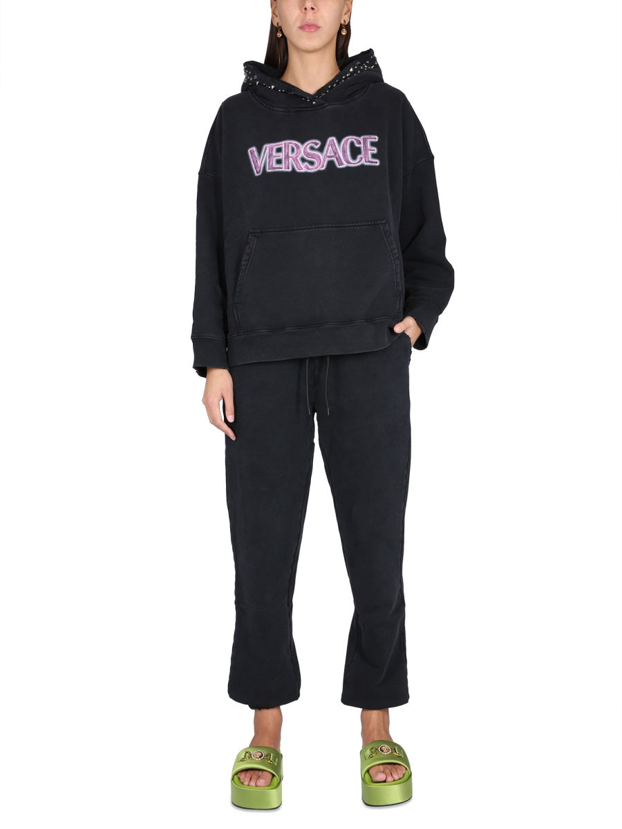 VERSACE Luxury Logo Jogging Pants for Women