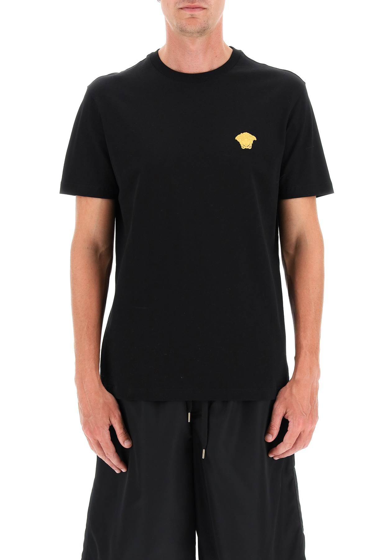 VERSACE Cotton T-Shirt for Men - SS25 Collection