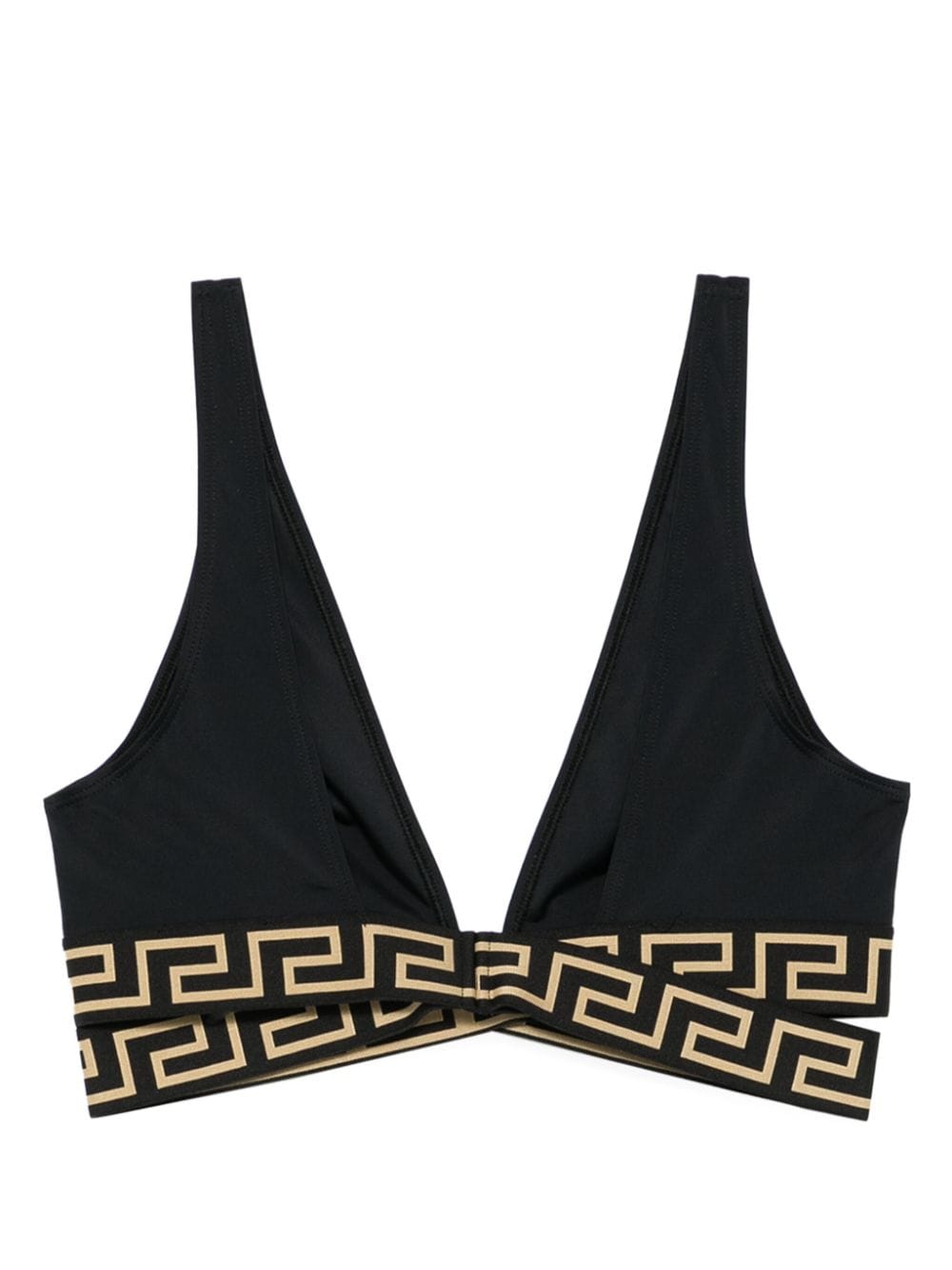VERSACE Greek Triangle Bikini Top