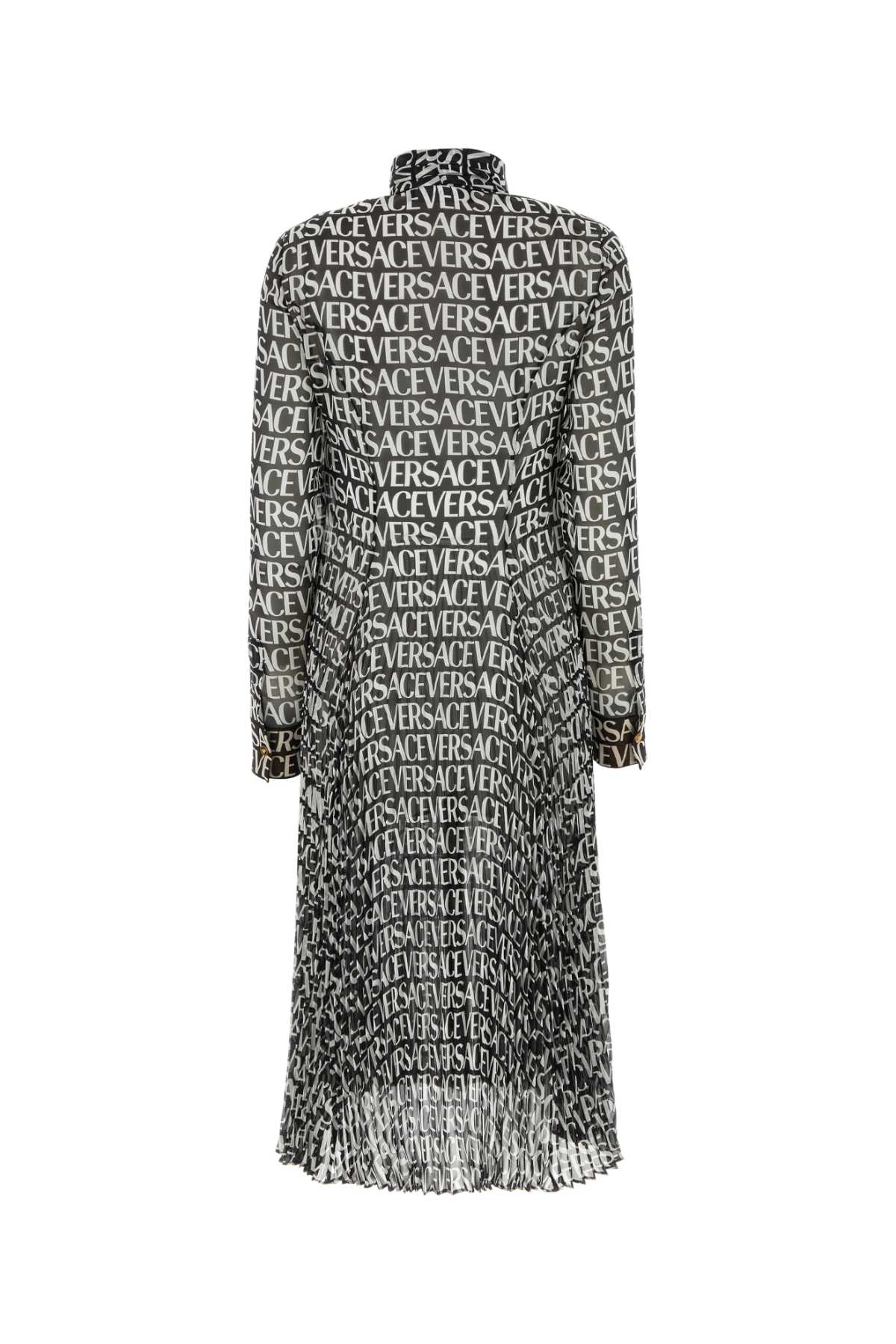 VERSACE Printed Crepe Shirt Dress for Women - SS23