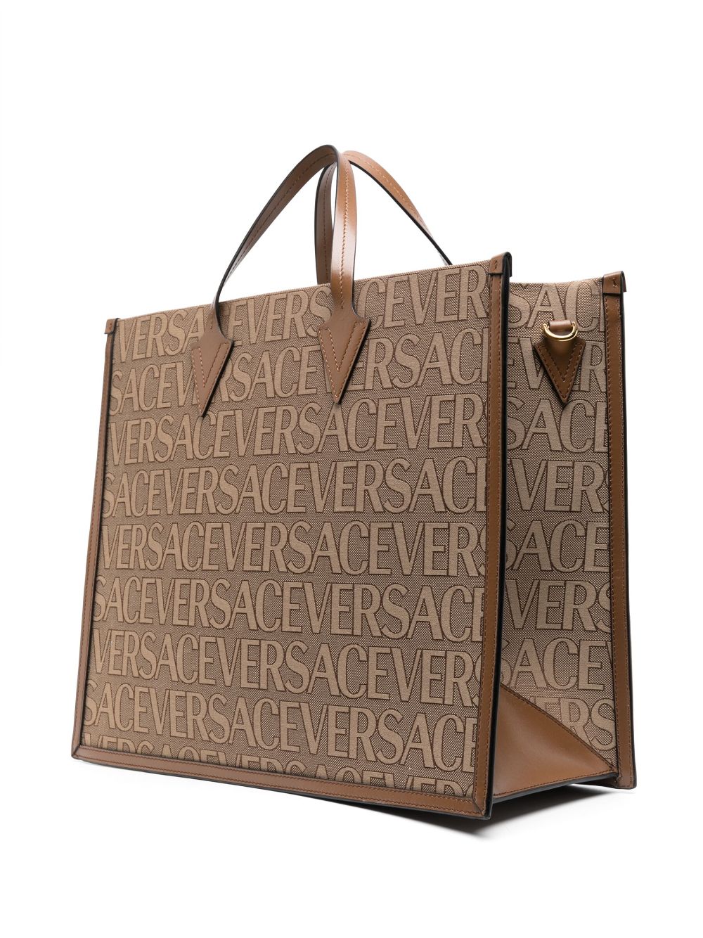 VERSACE Allover Logo Shopper Handbag