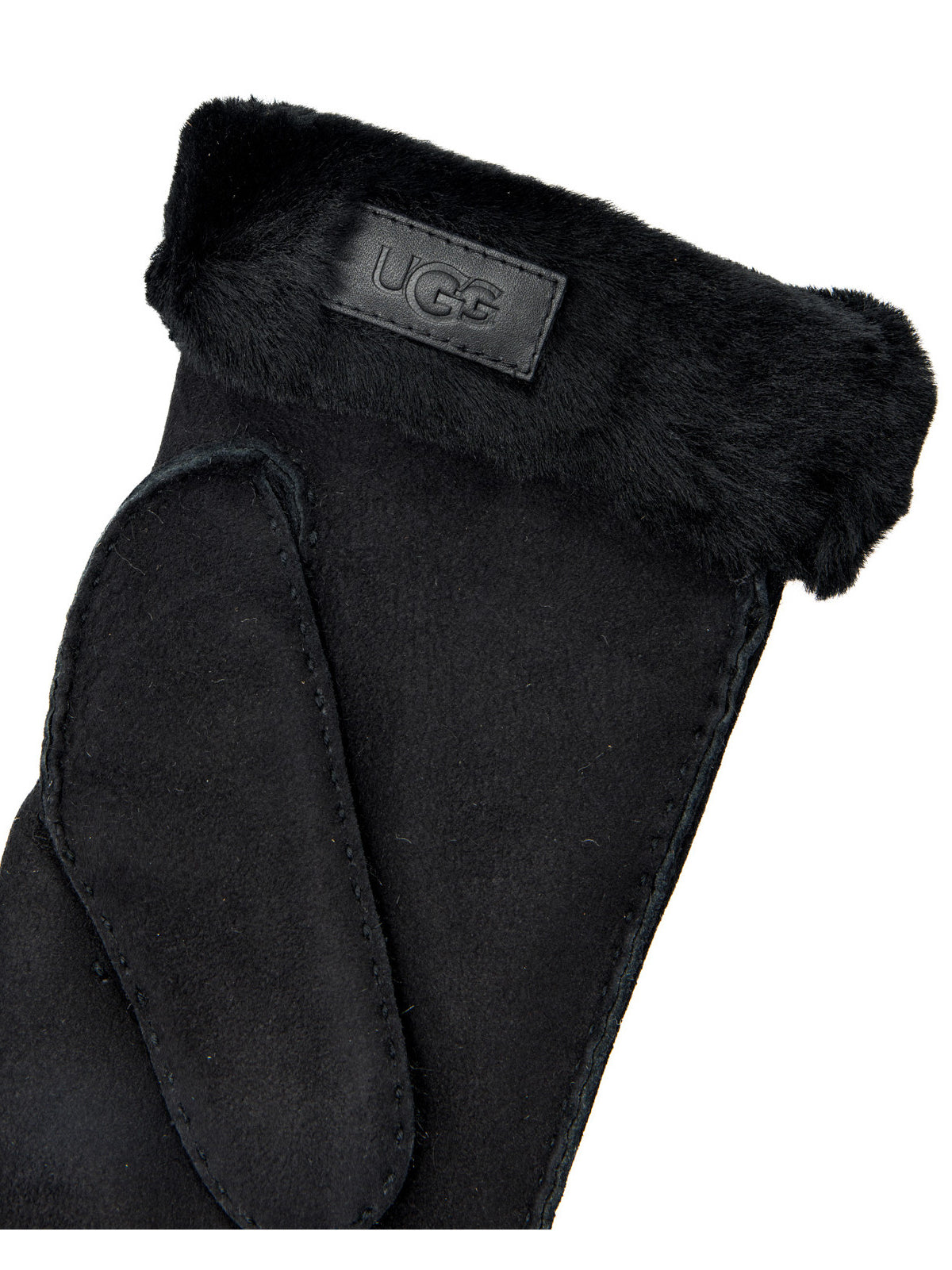 UGG Embroidered Sheepskin Mitten Gloves for Women