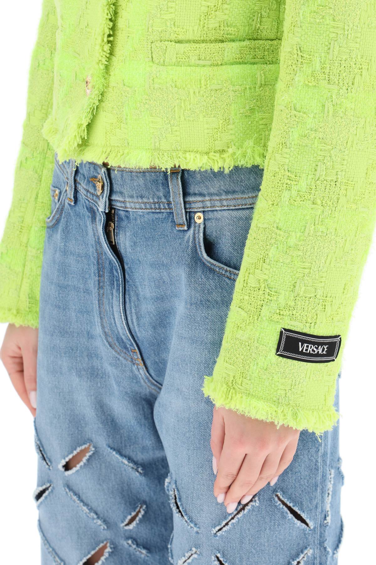 VERSACE Chic Bouclé Blazer for Women