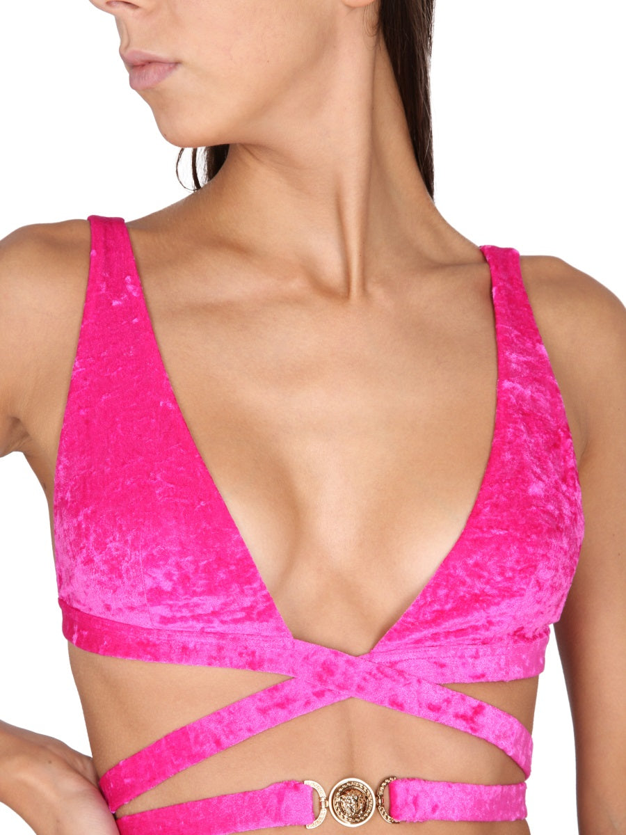 VERSACE Medusa Logo Mini Bikini Top