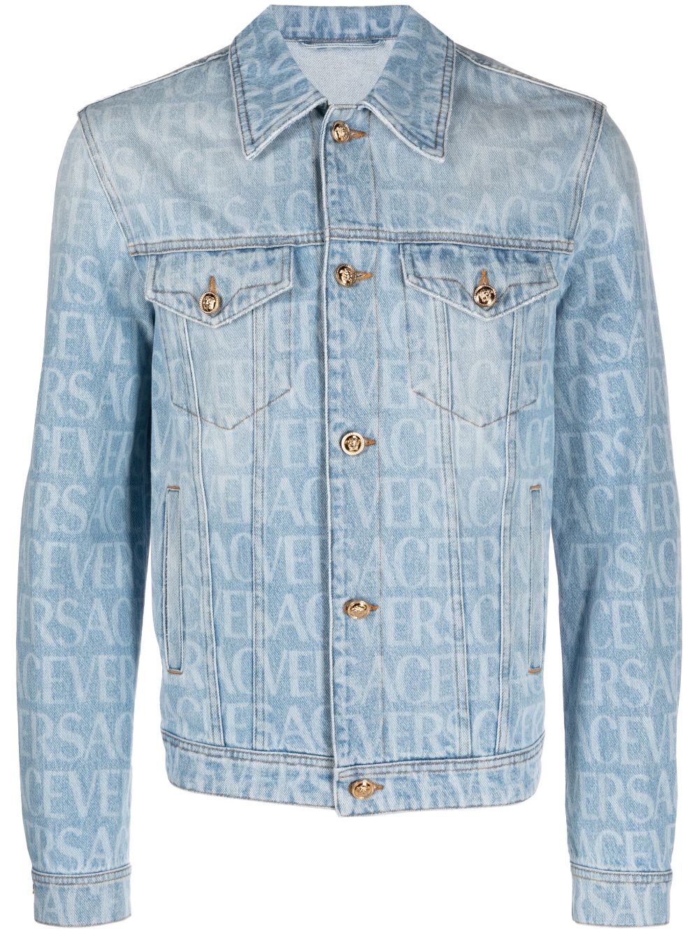 VERSACE Regular Fit Denim Blouson Jacket