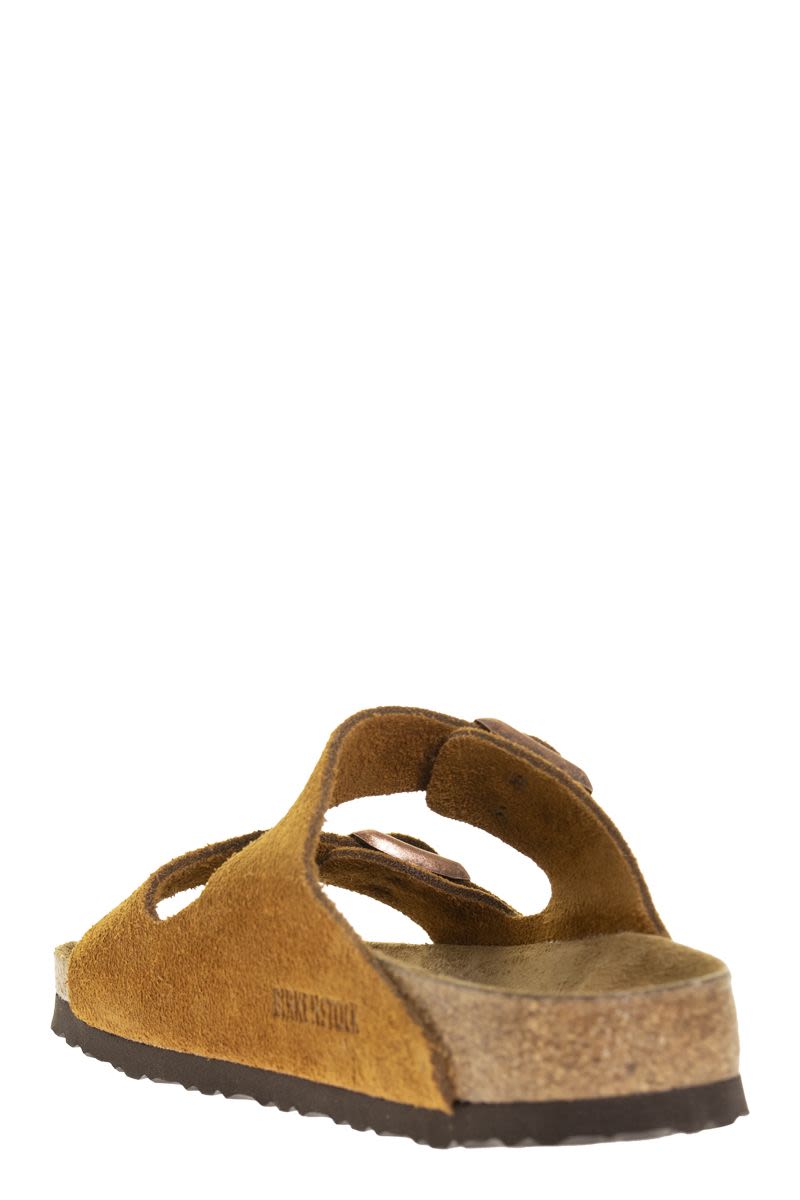 BIRKENSTOCK Arizona Suede Leather Slip-On Sandal