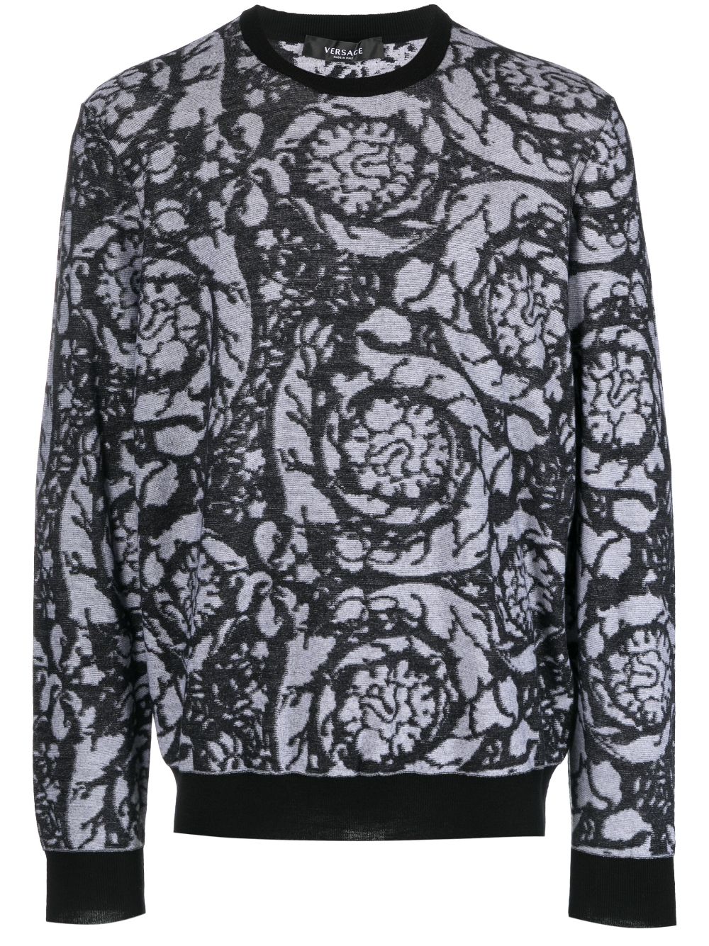 VERSACE Baroque Silhouette Men's Sweater