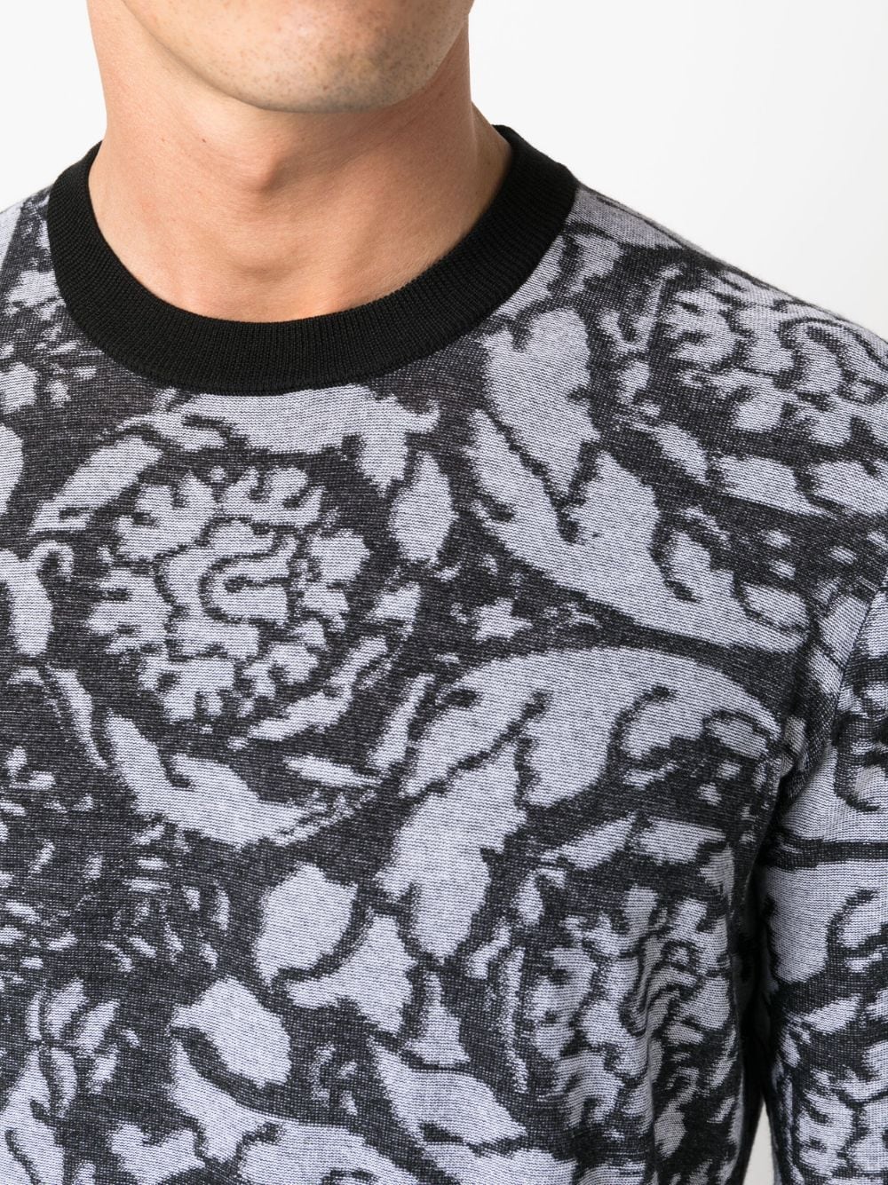 VERSACE Baroque Silhouette Men's Sweater