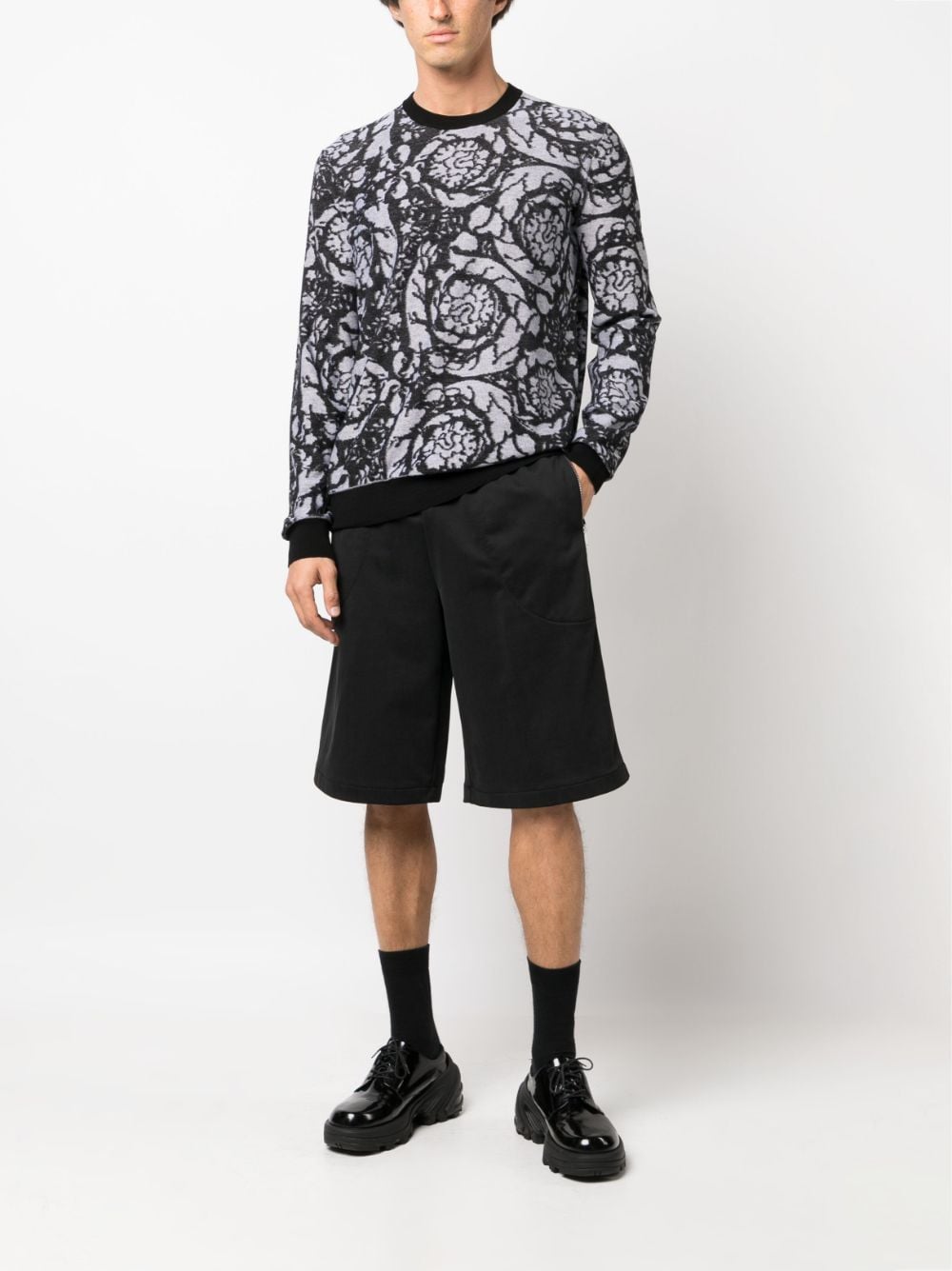 VERSACE Baroque Silhouette Men's Sweater