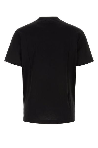 VERSACE Logo Embroidered Cotton T-Shirt