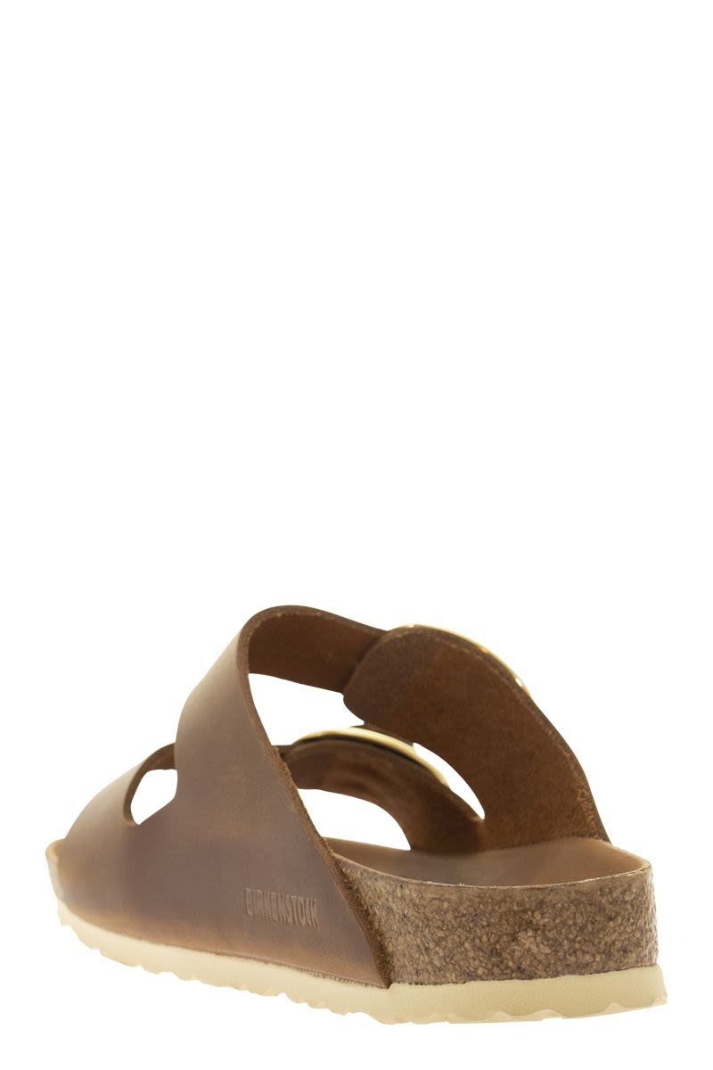 BIRKENSTOCK Oiled Leather Slip-On Sandal