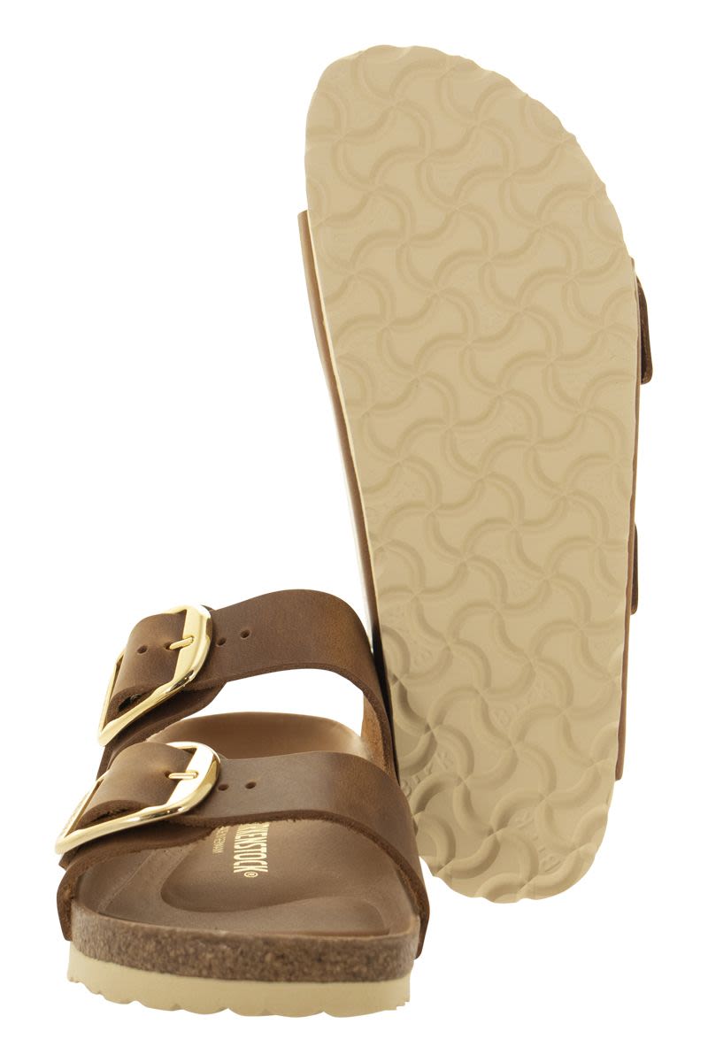 BIRKENSTOCK Oiled Leather Slip-On Sandal