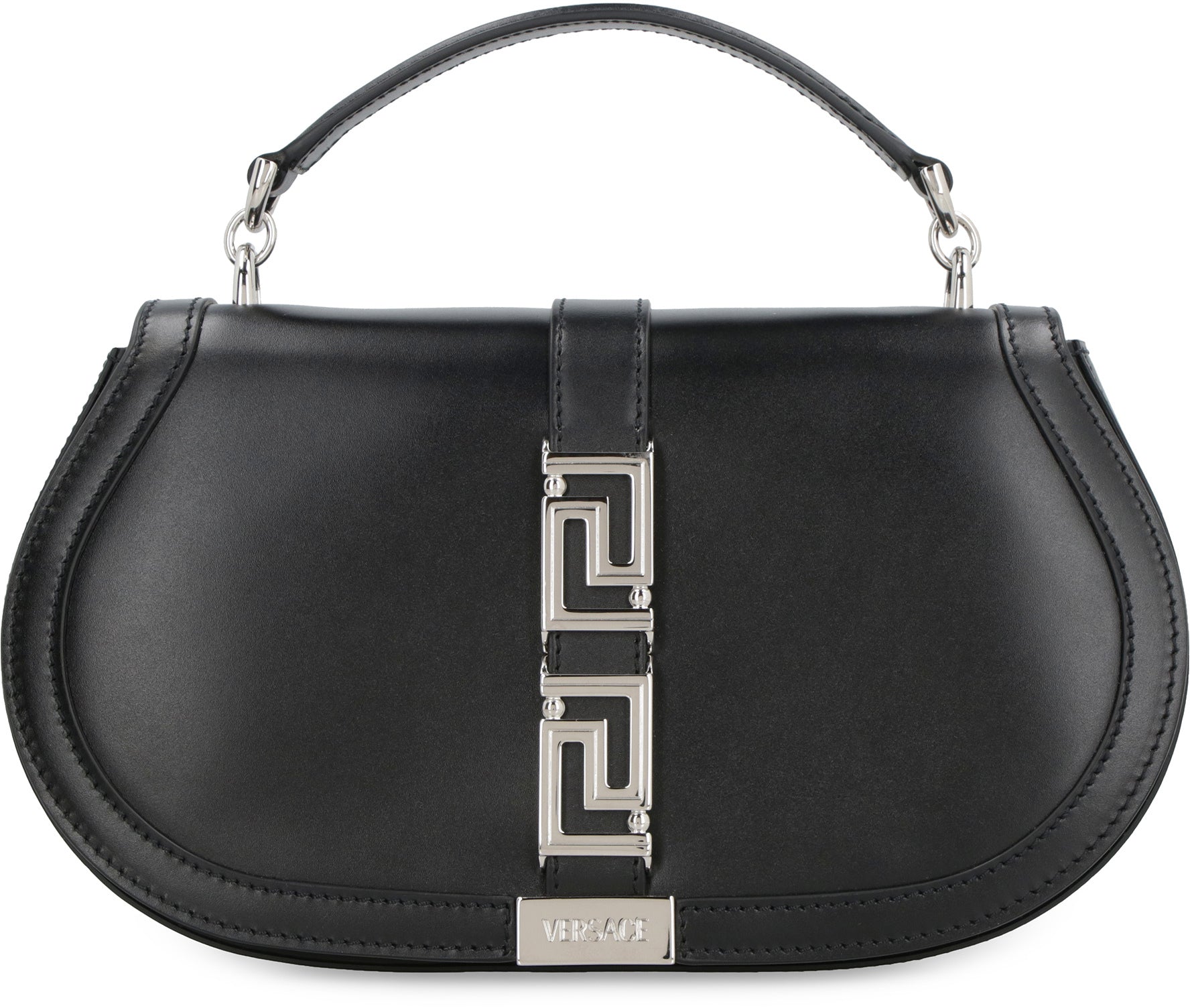 VERSACE Mini Greek Goddess Leather Crossbody Handbag