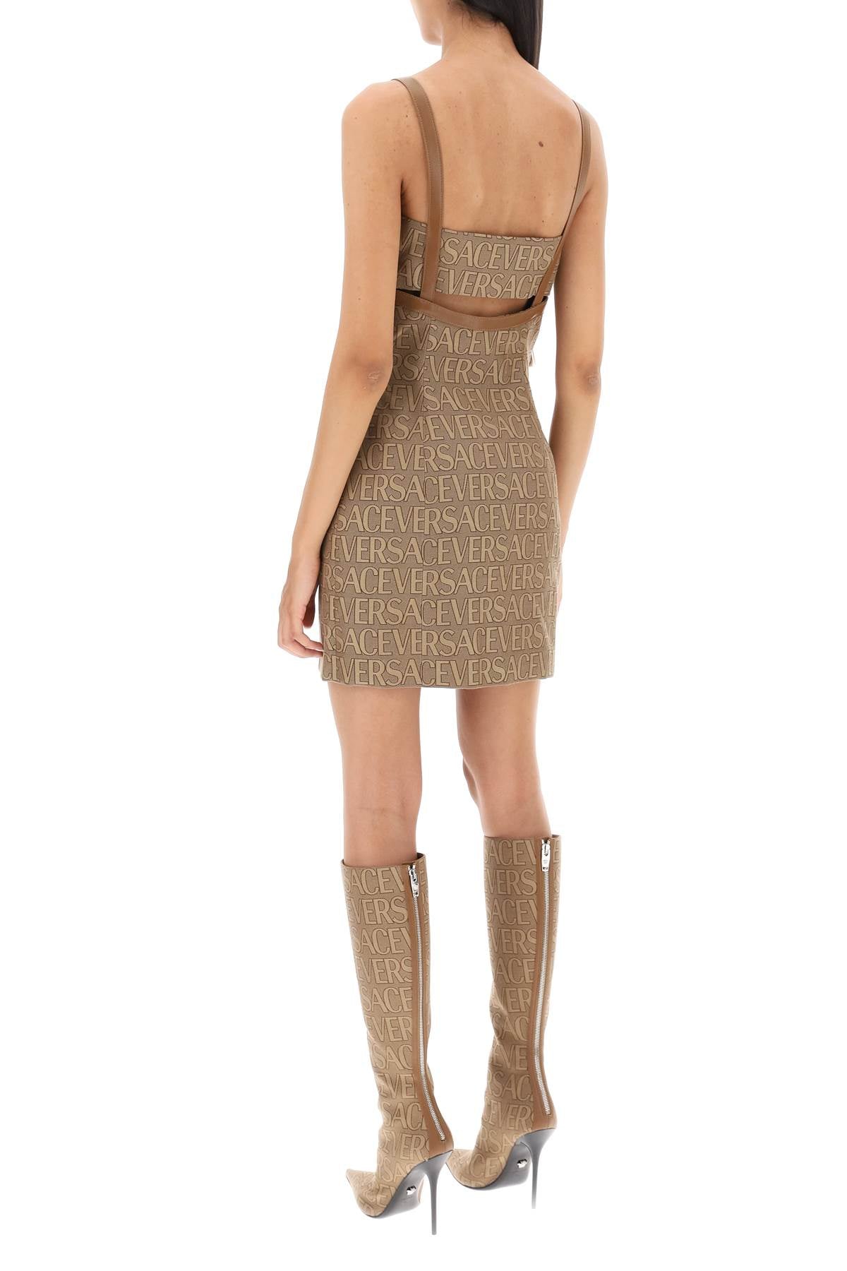 VERSACE Chic Jacquard Mini Dress