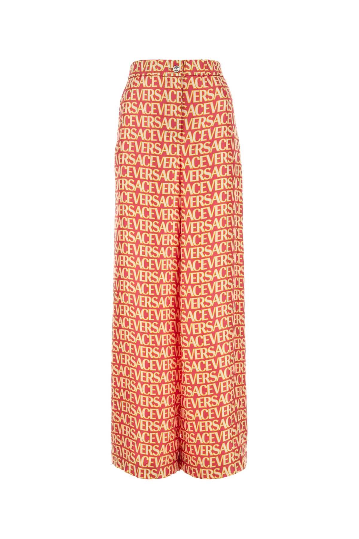 VERSACE Printed Silk Wide-Leg Pants for Women