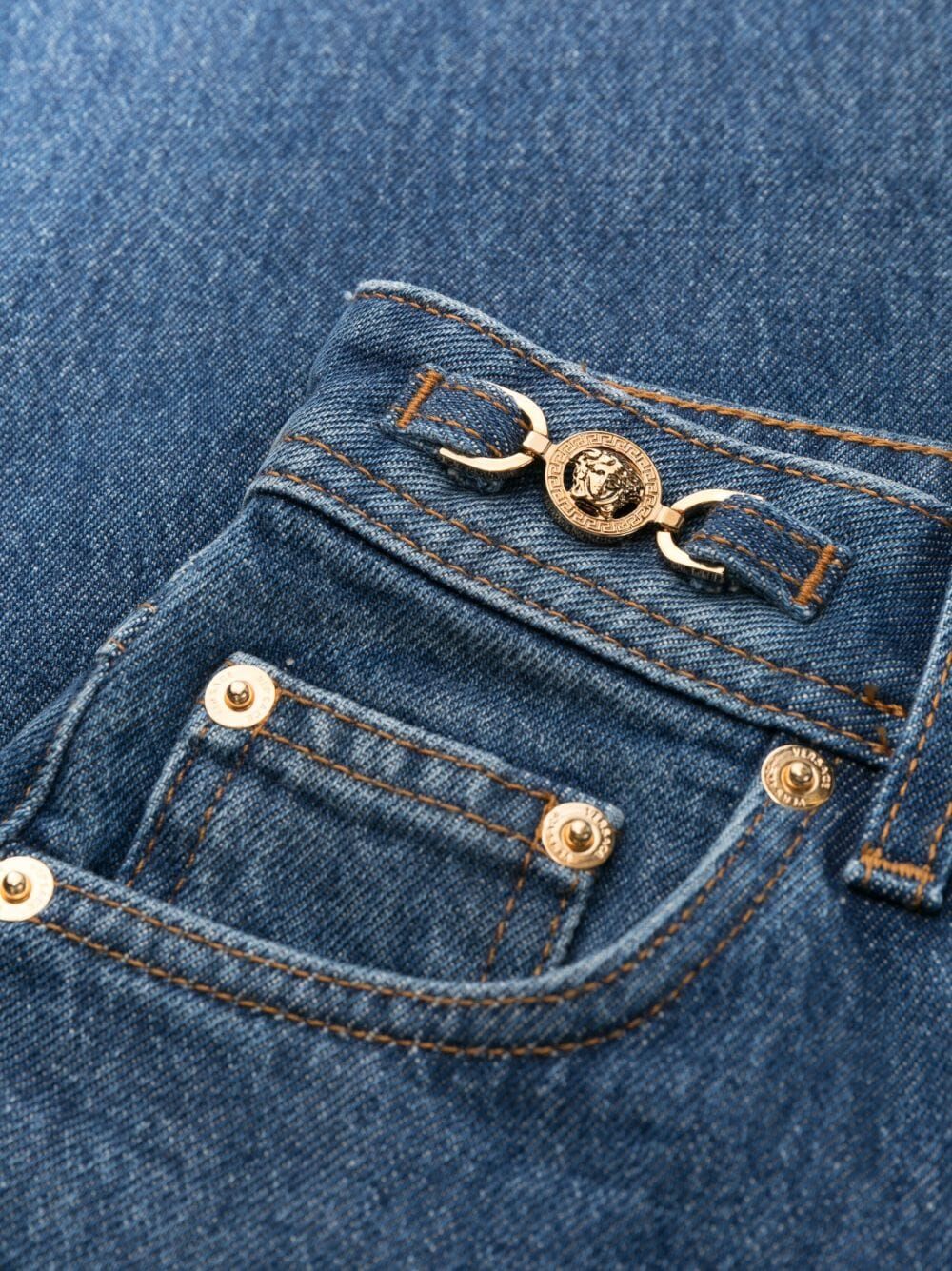 VERSACE Stone Wash Denim Jeans for Women