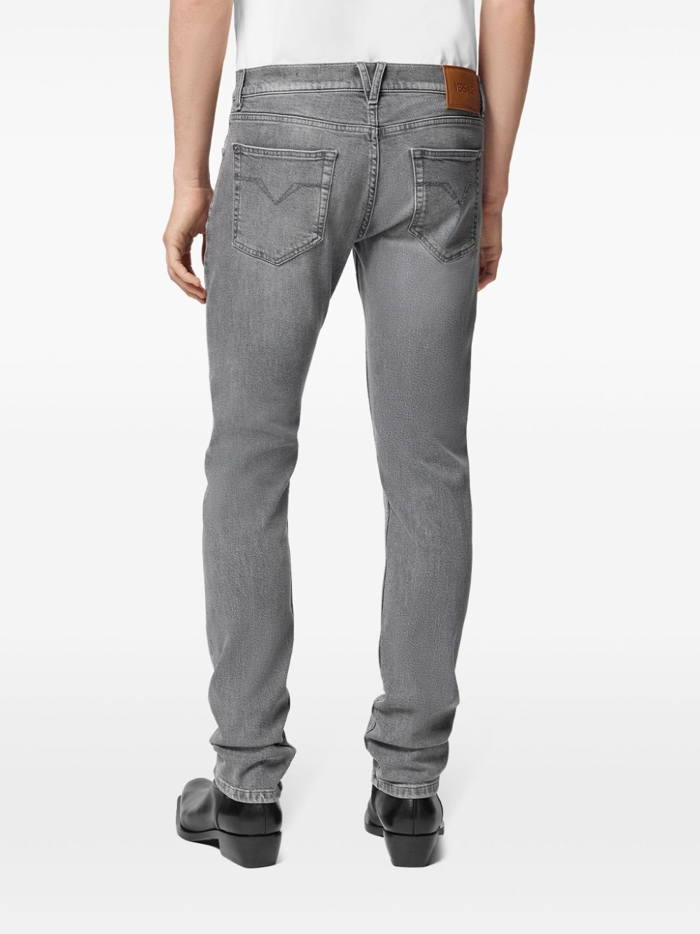 VERSACE Mini Stone Wash Denim Pants for Men
