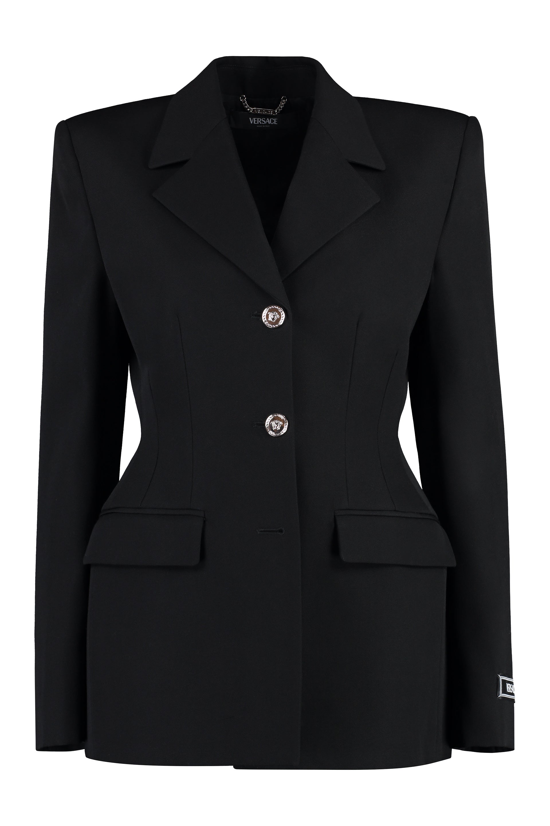 VERSACE Wool Single-Breasted Blazer for Women