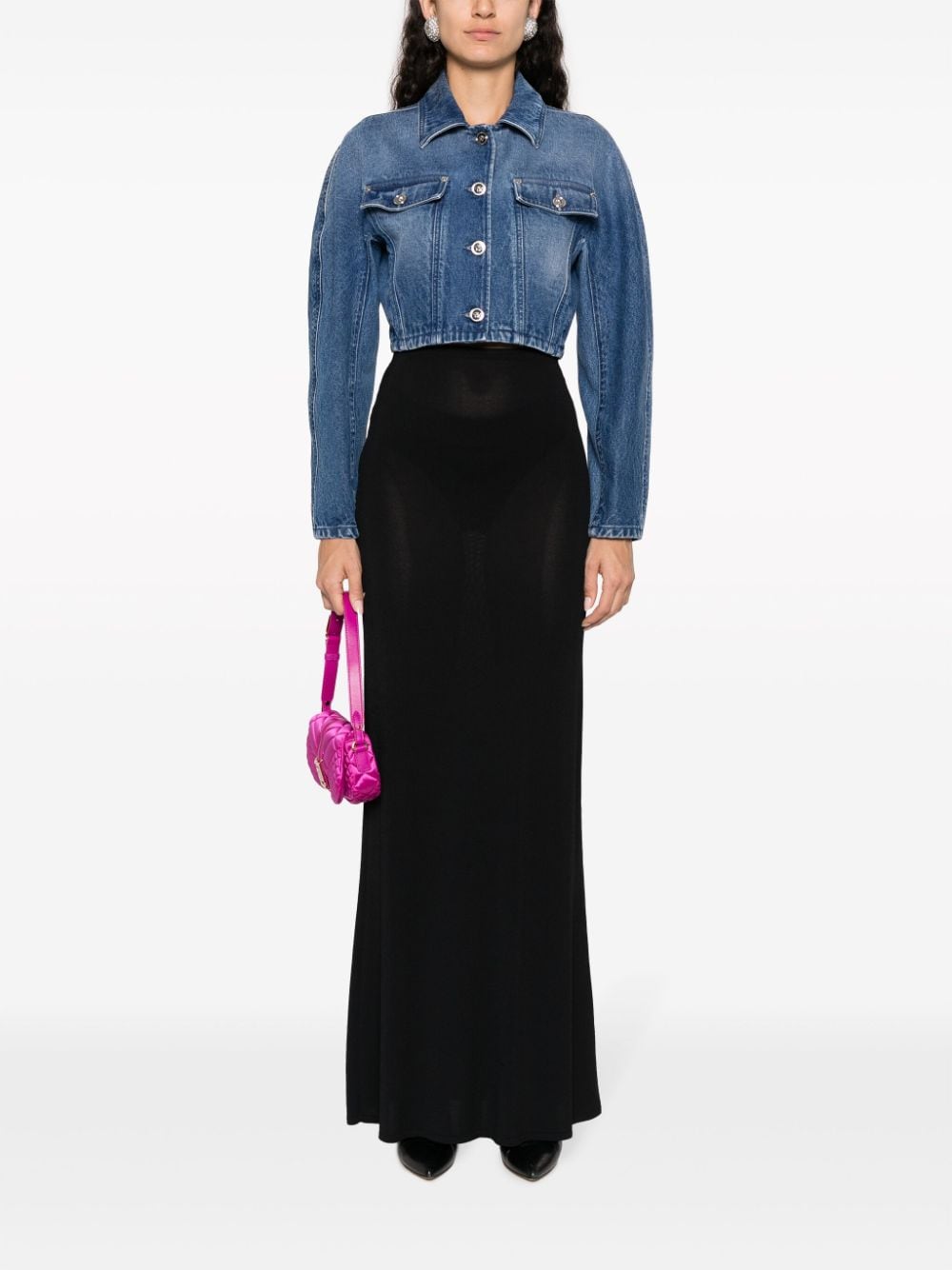 VERSACE Elegant Denim Jacket - Size 40